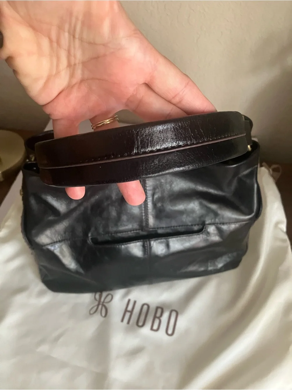 HOBO Black Seneca Shoulder Bag